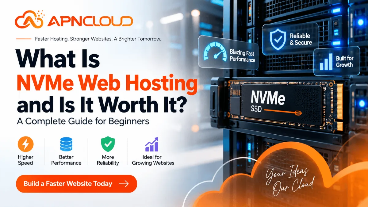 NVMe web hosting with high-speed NVMe SSD server technology by APN Cloud