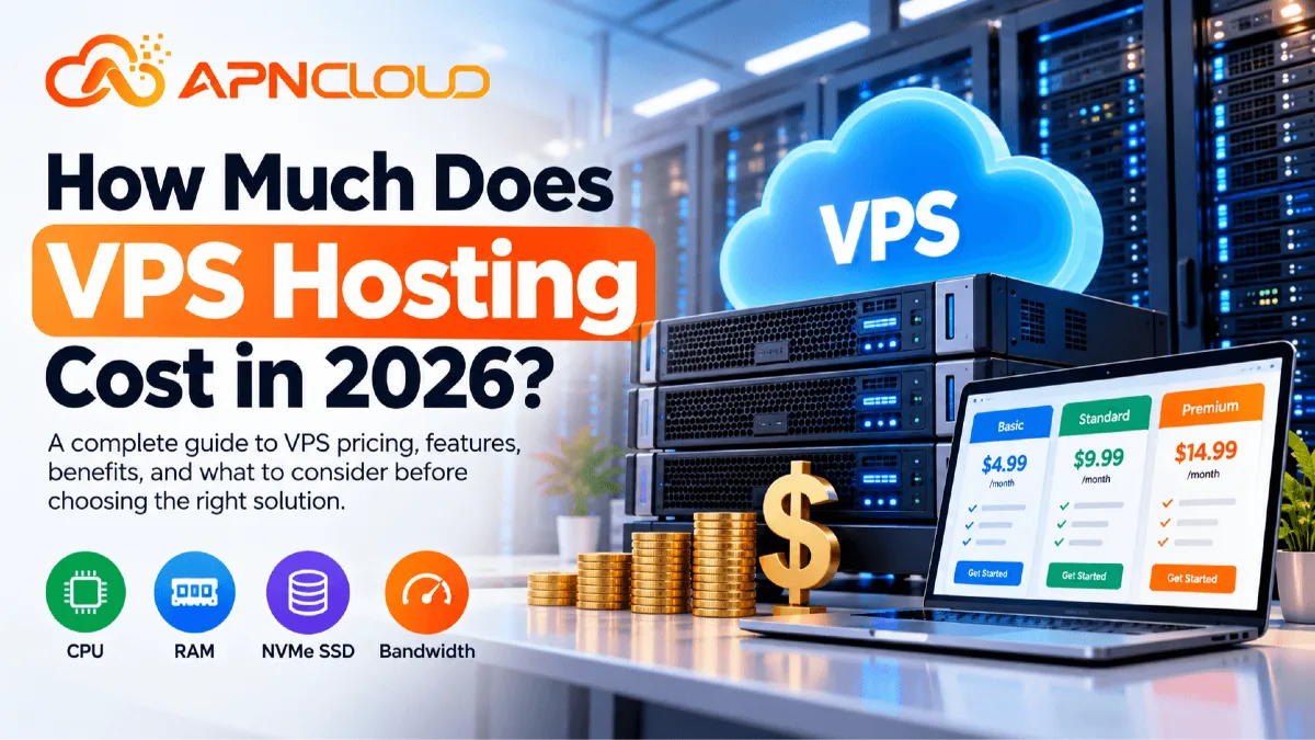 VPS hosting cost in 2026 with APNCloud VPS pricing, server resources, and hosting plan comparison