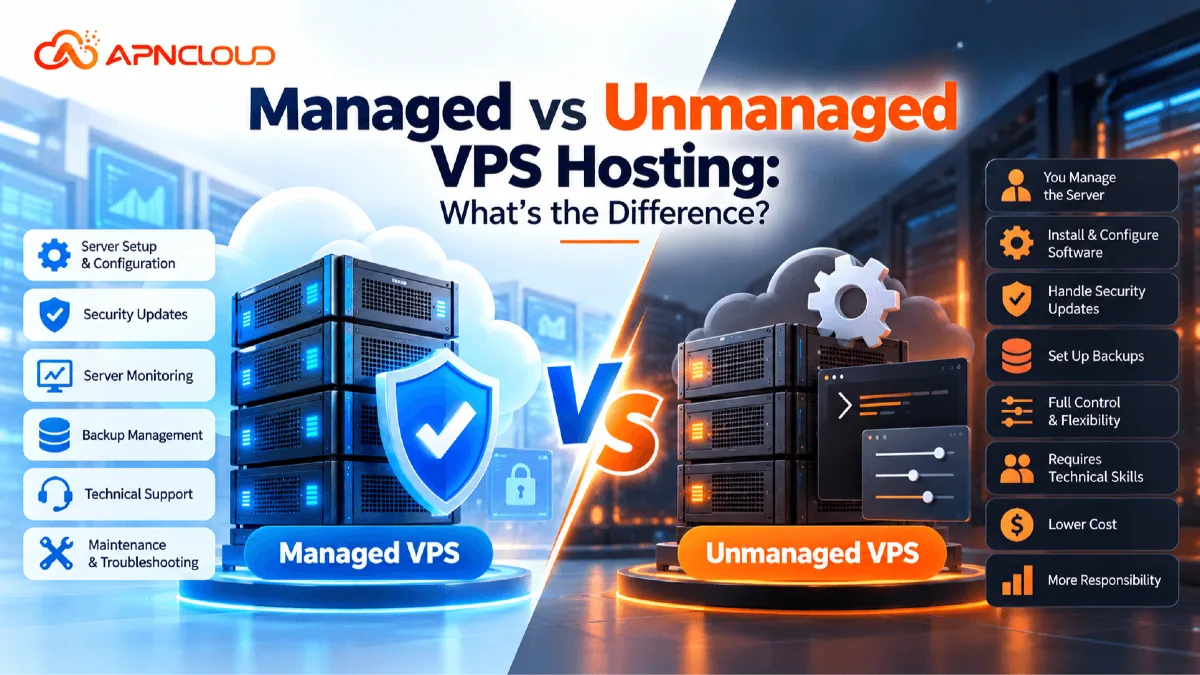 Managed vs Unmanaged VPS Hosting Comparison – APNCloud